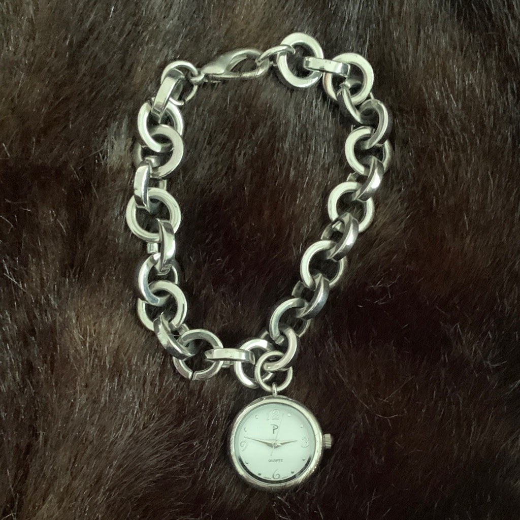 Silver Chain Bracelet Watch